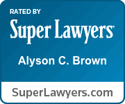 Super Lawyers Certificate - Alyson C. Brown