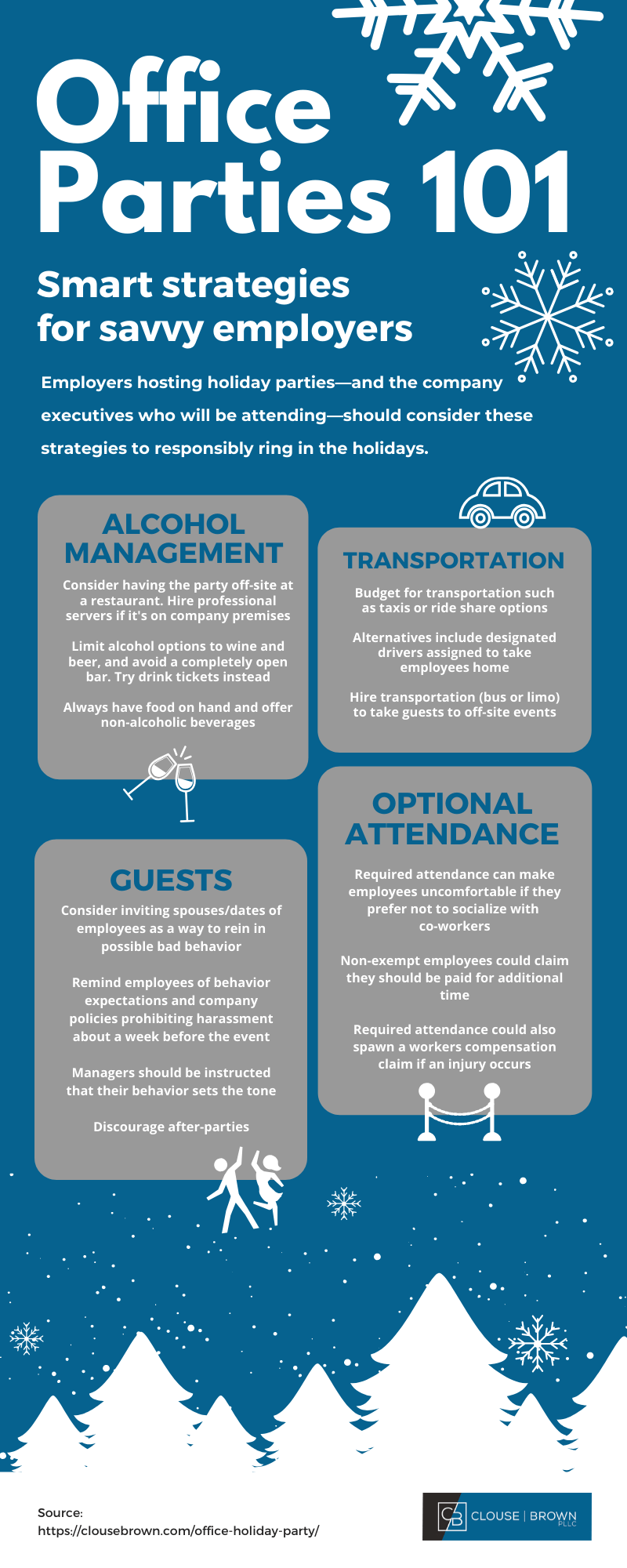 Strategies for parties infographic